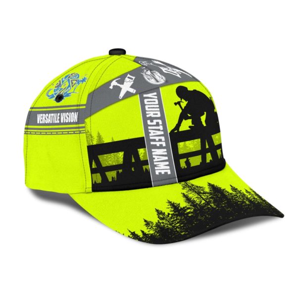 Personalized Name Carpenter All Over Printed 3D Cap Product Photo