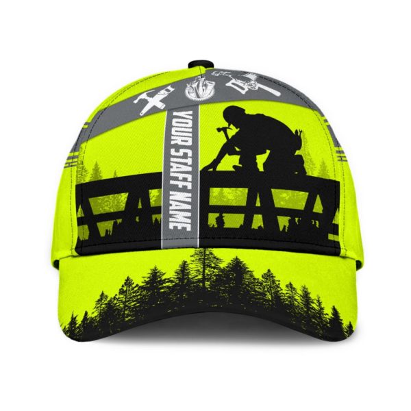 Personalized Name Carpenter All Over Printed 3D Cap Product Photo