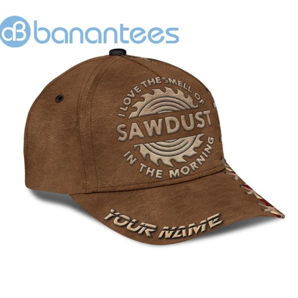 Personalized Name Carpenter All Over Printed 3D Cap Love The Smell Of Sawdust Product Photo