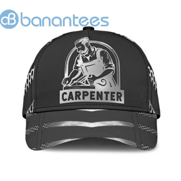 Personalized Name Carpenter All Over Printed 3D Cap Metal Pattern Product Photo