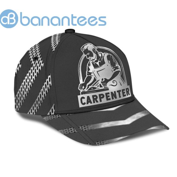 Personalized Name Carpenter All Over Printed 3D Cap Metal Pattern Product Photo