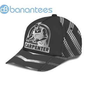 Personalized Name Carpenter All Over Printed 3D Cap Metal Pattern Product Photo