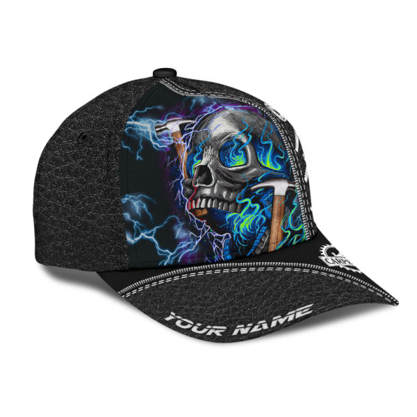 Personalized Name Carpenter All Over Printed 3D Cap Skull Product Photo