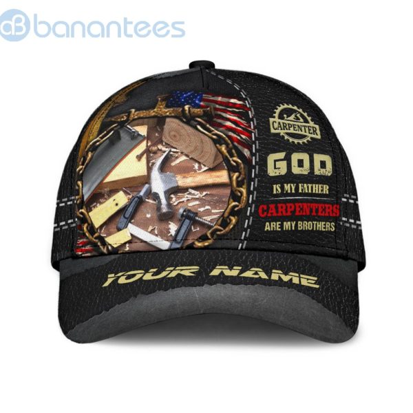Personalized Name Carpenter Classic Carpenters Are My Brothers 3D Cap Product Photo