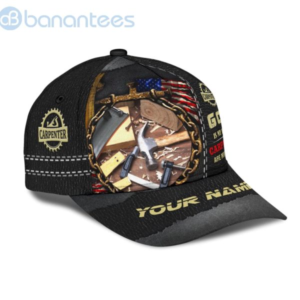 Personalized Name Carpenter Classic Carpenters Are My Brothers 3D Cap Product Photo
