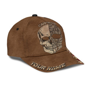 Personalized Name Carpenter Skull All Over Printed 3D Cap Product Photo