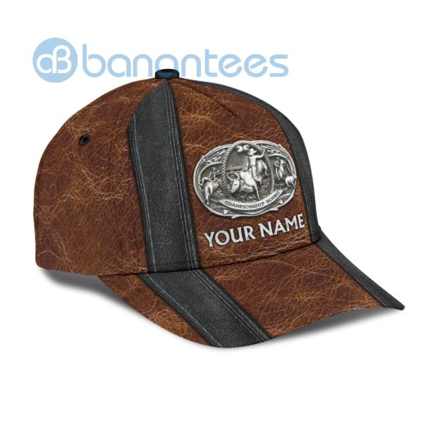 Personalized Name Championship Rodeo Bull Riding All Over Printed 3D Cap Product Photo