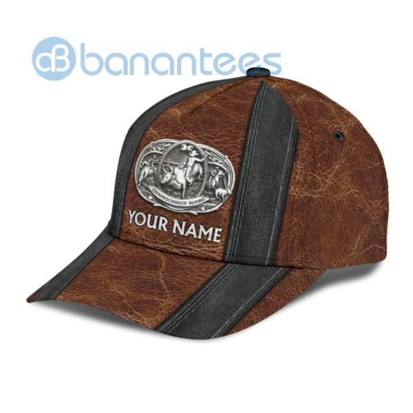 Personalized Name Championship Rodeo Bull Riding All Over Printed 3D Cap Product Photo