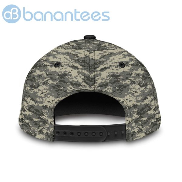 Personalized Name Eagle Veteran Army Camo Cap Product Photo