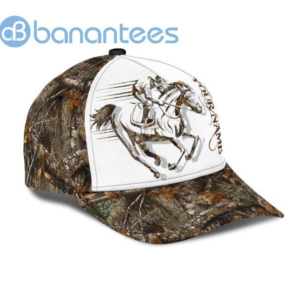 Personalized Name Horse Racing All Over Printed 3D Cap Tattoo Product Photo