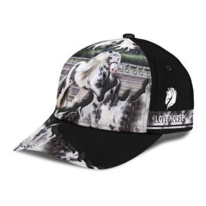 Personalized Name Horse Special Design All Over Printed 3D Cap Product Photo