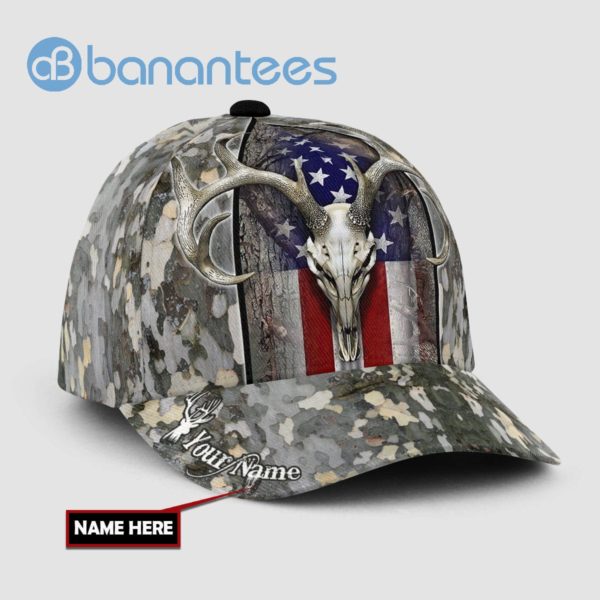 Personalized Name Hunting All Over Printed 3D Cap Skull Product Photo