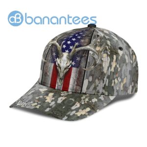 Personalized Name Hunting All Over Printed 3D Cap Skull Product Photo