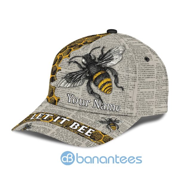 Personalized Name Let It Bee All Over Printed 3D Cap Product Photo