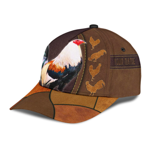 Personalized Name Love Rooster Over Printed 3D Cap Product Photo
