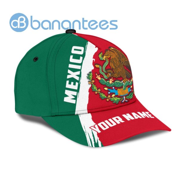 Personalized Name Mexico Red And Green All Over Printed 3D Cap Product Photo