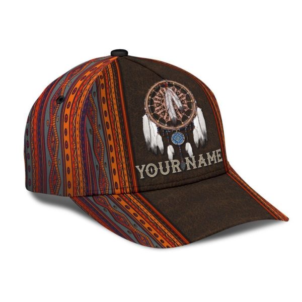Personalized Name Native American All Over Printed 3D Cap Product Photo