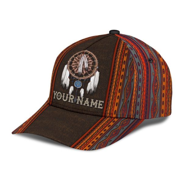 Personalized Name Native American All Over Printed 3D Cap Product Photo