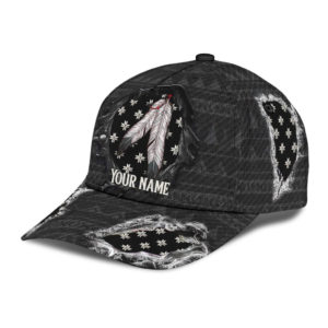 Personalized Name Native American All Over Printed 3D Cap Product Photo