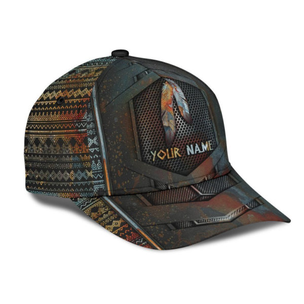 Personalized Name Native American Pattern All Over Printed 3D Cap Product Photo