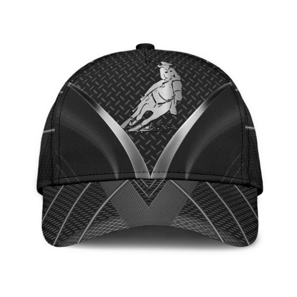 Personalized Name Rodeo All Over Printed 3D Cap Barrel Racing Metal Pattern Product Photo