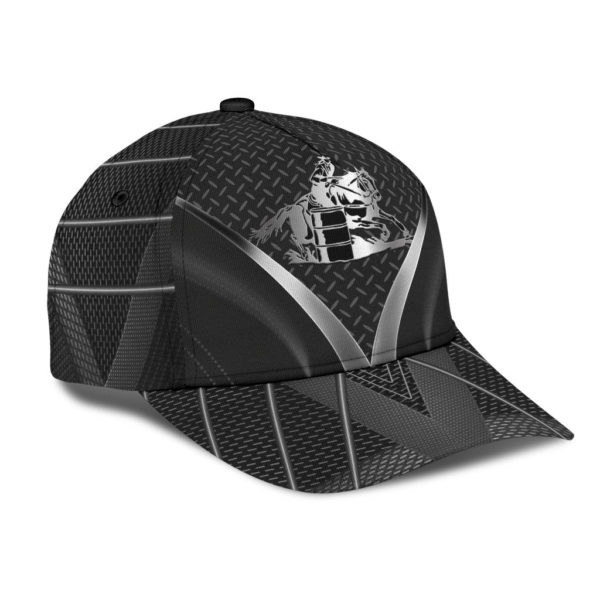 Personalized Name Rodeo All Over Printed 3D Cap Barrel Racing Metal Pattern Product Photo