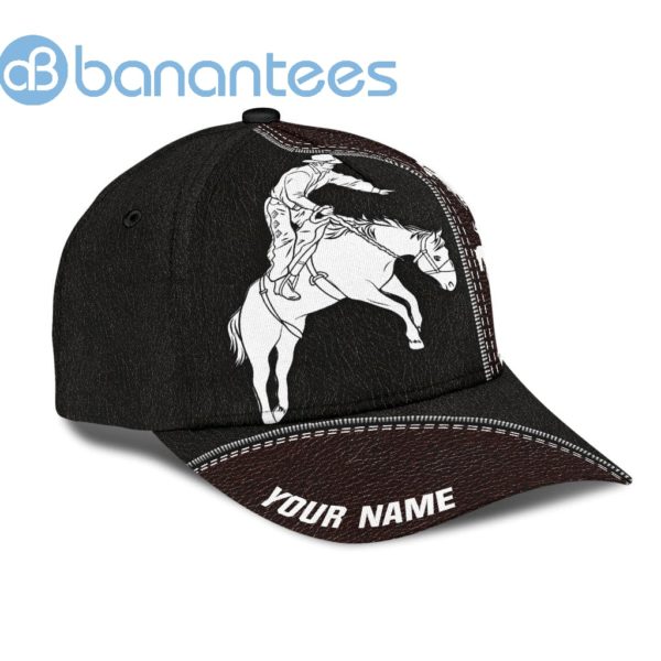 Personalized Name Rodeo All Over Printed 3D Cap Bronc Riding Vim Product Photo