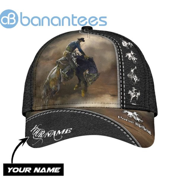 Personalized Name Rodeo All Over Printed 3D Cap Horse Riding Art Product Photo