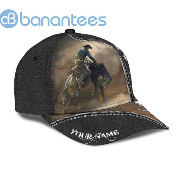 Personalized Name Rodeo All Over Printed 3D Cap Horse Riding Art Product Photo