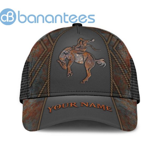 Personalized Name Rodeo All Over Printed 3D Cap Horse Riding Vintage Product Photo
