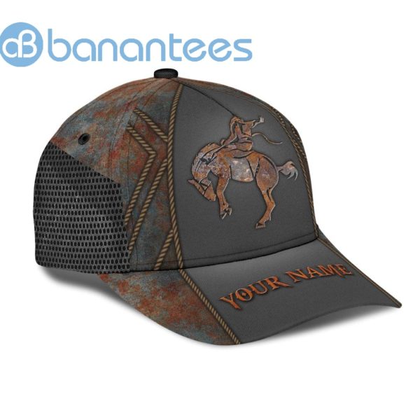 Personalized Name Rodeo All Over Printed 3D Cap Horse Riding Vintage Product Photo