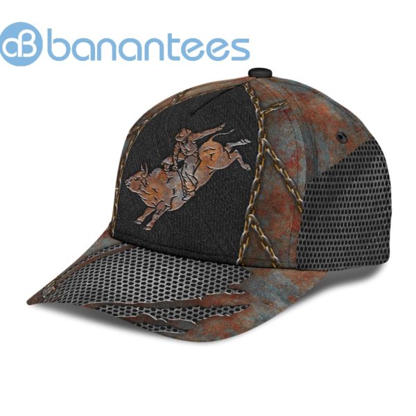 Personalized Name Rodeo All Over Printed 3D Cap Vintage Barrel Racing Product Photo