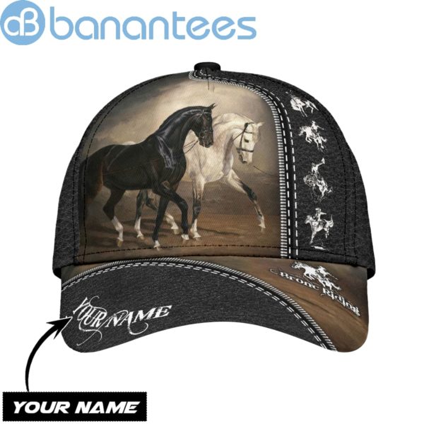 Personalized Name Rodeo Bronc Riding All Over Printed 3D Cap Product Photo