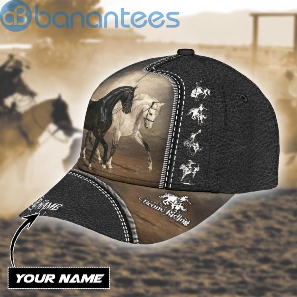Personalized Name Rodeo Bronc Riding All Over Printed 3D Cap Product Photo