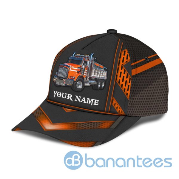 Personalized Name Trucker Black All Over Printed 3D Cap Product Photo