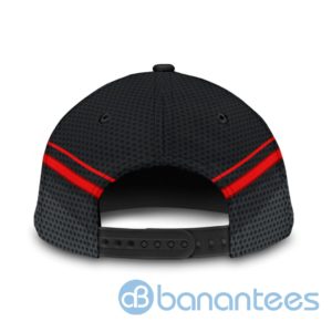 Personalized Name Trucker Black And Red All Over Printed 3D Cap Product Photo
