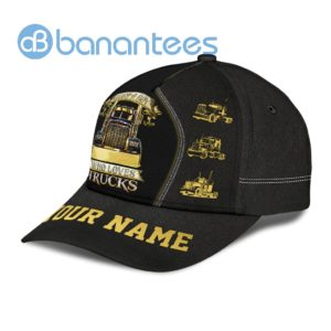 Personalized Name Trucker Design Black All Over Printed 3D Cap Product Photo