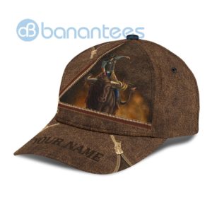 Personalized Name Zipper Bull Riding All Over Printed 3D Cap Product Photo