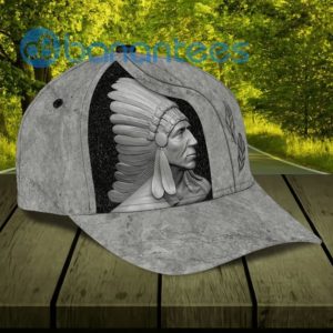 Personalized Native American Chief Printed 3D Cap Product Photo