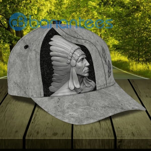 Personalized Native American Chief Printed 3D Cap Product Photo