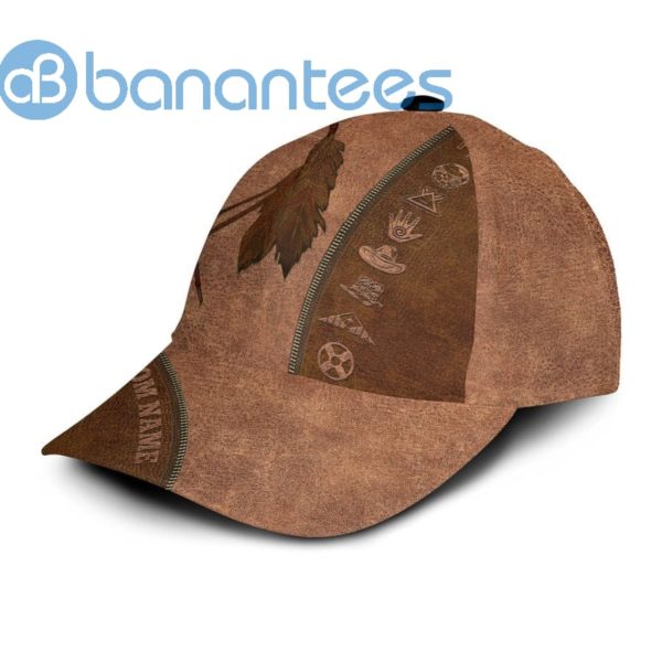 Personalized Native American Falcon Feather Printed Cap Product Photo
