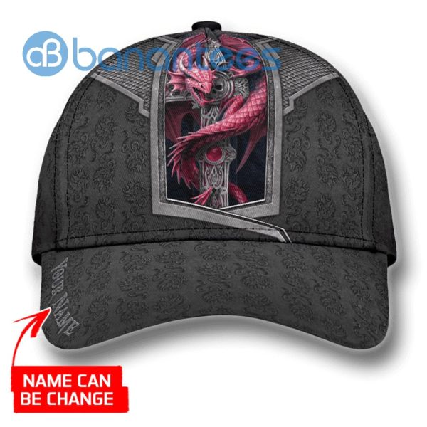 Personalized Pink Dragon All Over Printed 3D Cap Product Photo