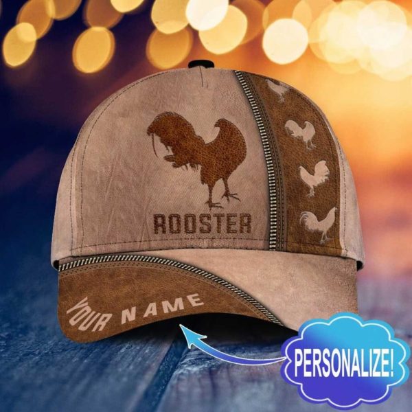 Personalized Rooster Design All Over Printed 3D Cap Product Photo