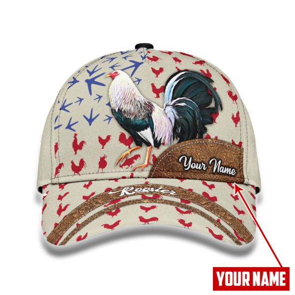 Personalized Rooster Icon Pattern Printed 3D Cap Product Photo
