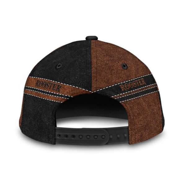 Personalized Rooster Leather All Over Printed 3D Cap Product Photo
