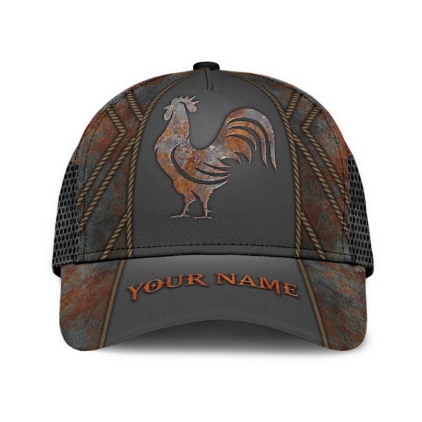 Personalized Rooster Printed 3D Cap Product Photo