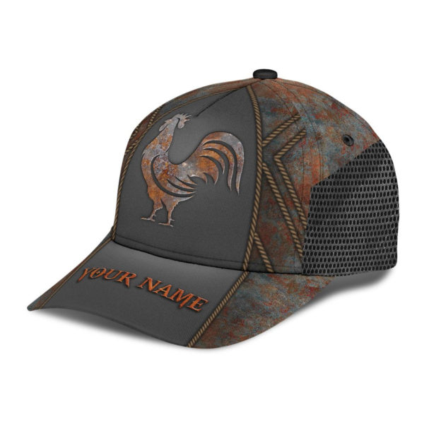 Personalized Rooster Printed 3D Cap Product Photo