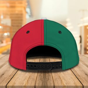 Personalized Rooster Red White Greem Full Printed 3D Cap Product Photo