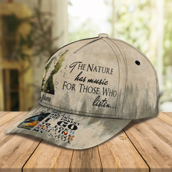 Personalized The Nature Has Musis For Those Who Listen Hiking All Over Print Cap Product Photo