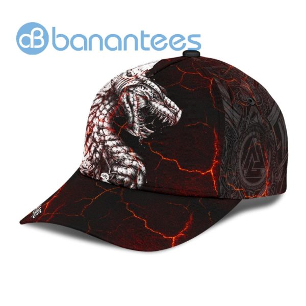 Personalized White Dragon Red Black All Over Printed 3D Cap Product Photo